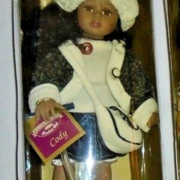 Handcrafted Black Collectible W/Scooter Doll - Picture 4 of 5